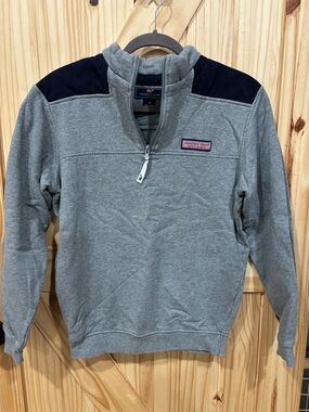 Vineyard Vines Women’s Gray 1/4 Zip Pullover Sweater